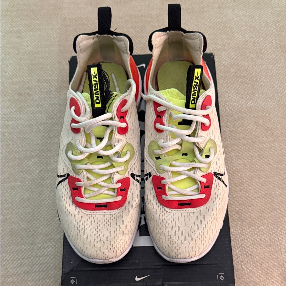 Nike Kids Sneakers - White, Red, and Yellow